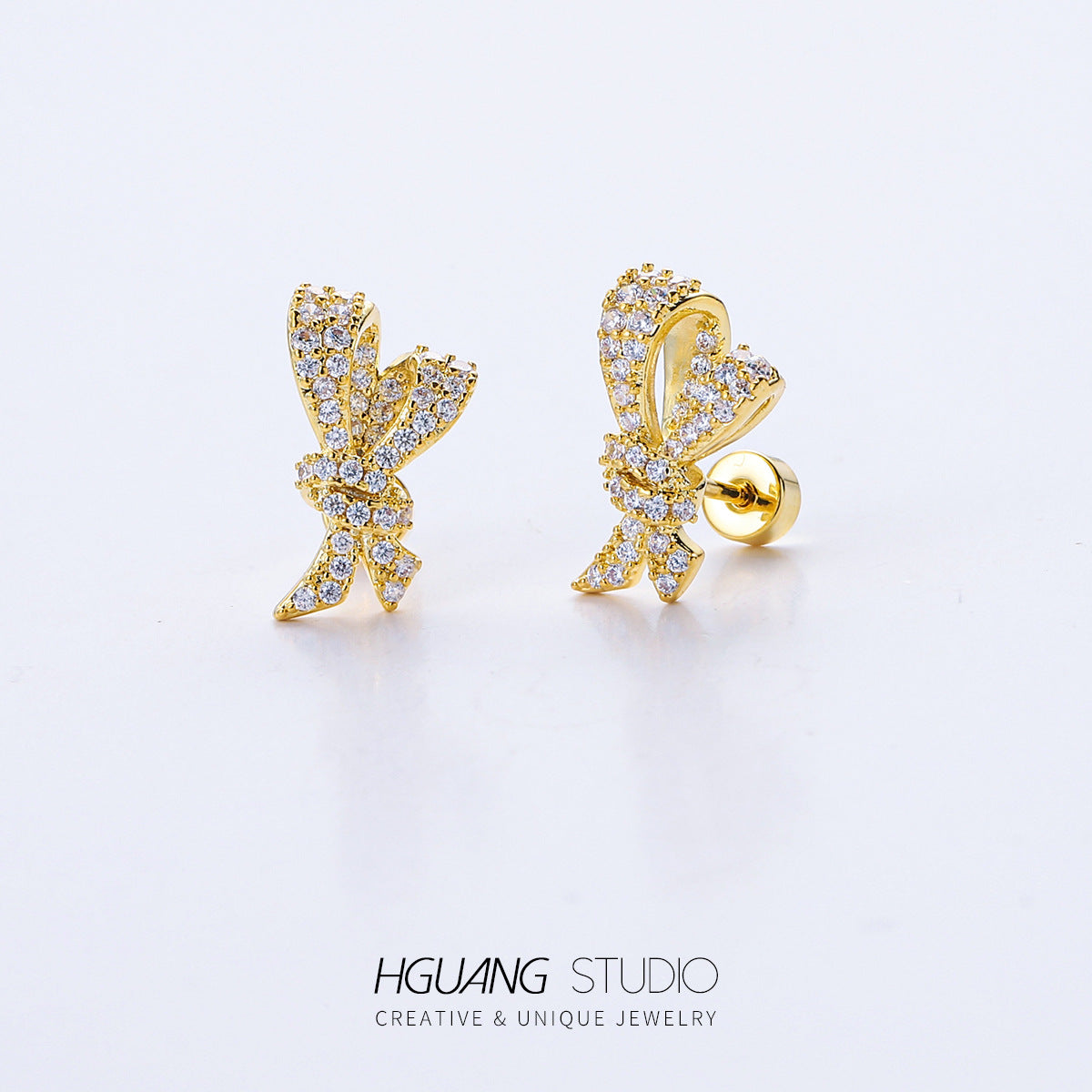 Gold Ear Bone Piercing Jewelry Labret Earrings