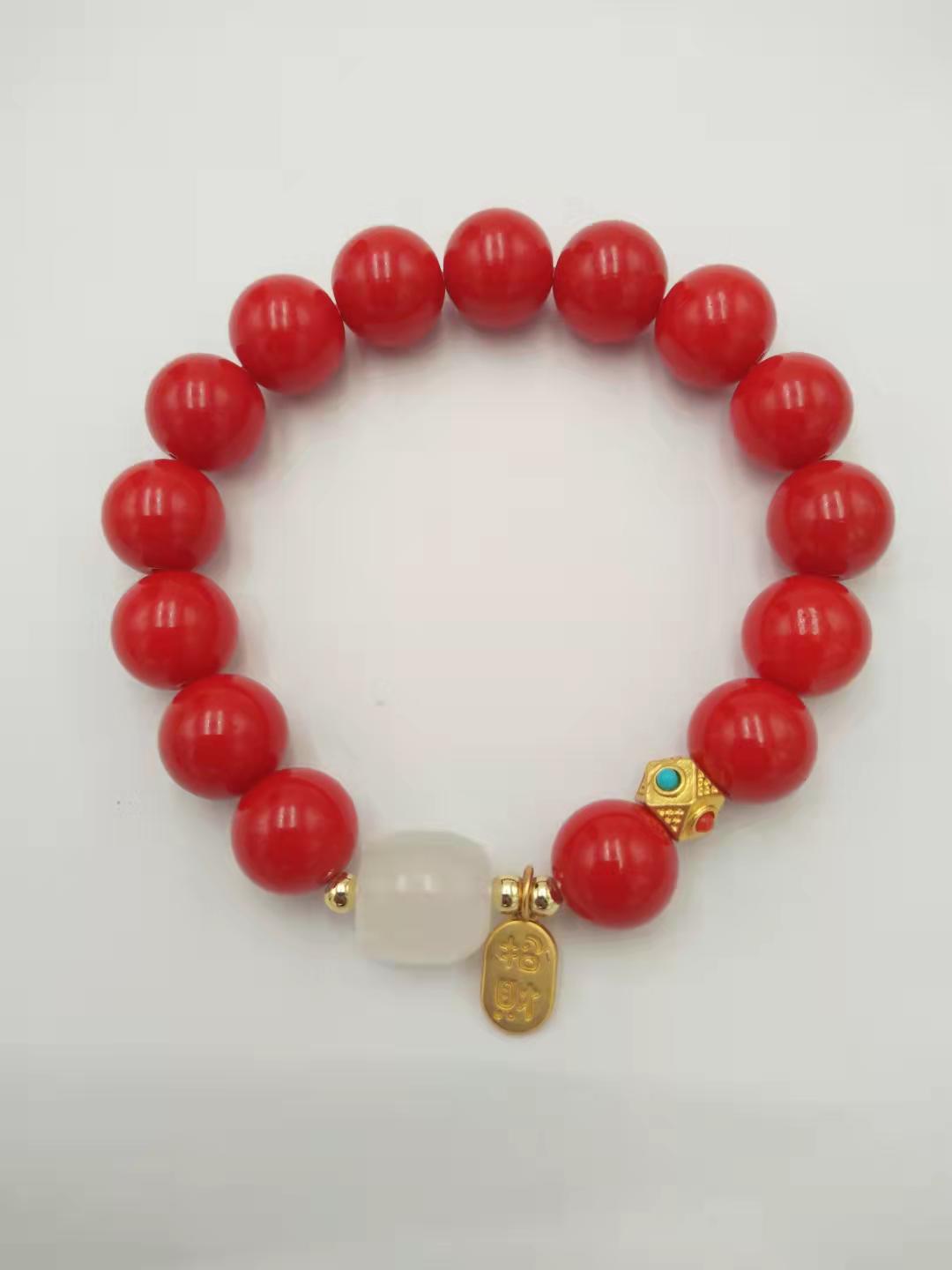 Women's & Men's Cinnabar Red Lucky Fortune For Life Safe Bracelets