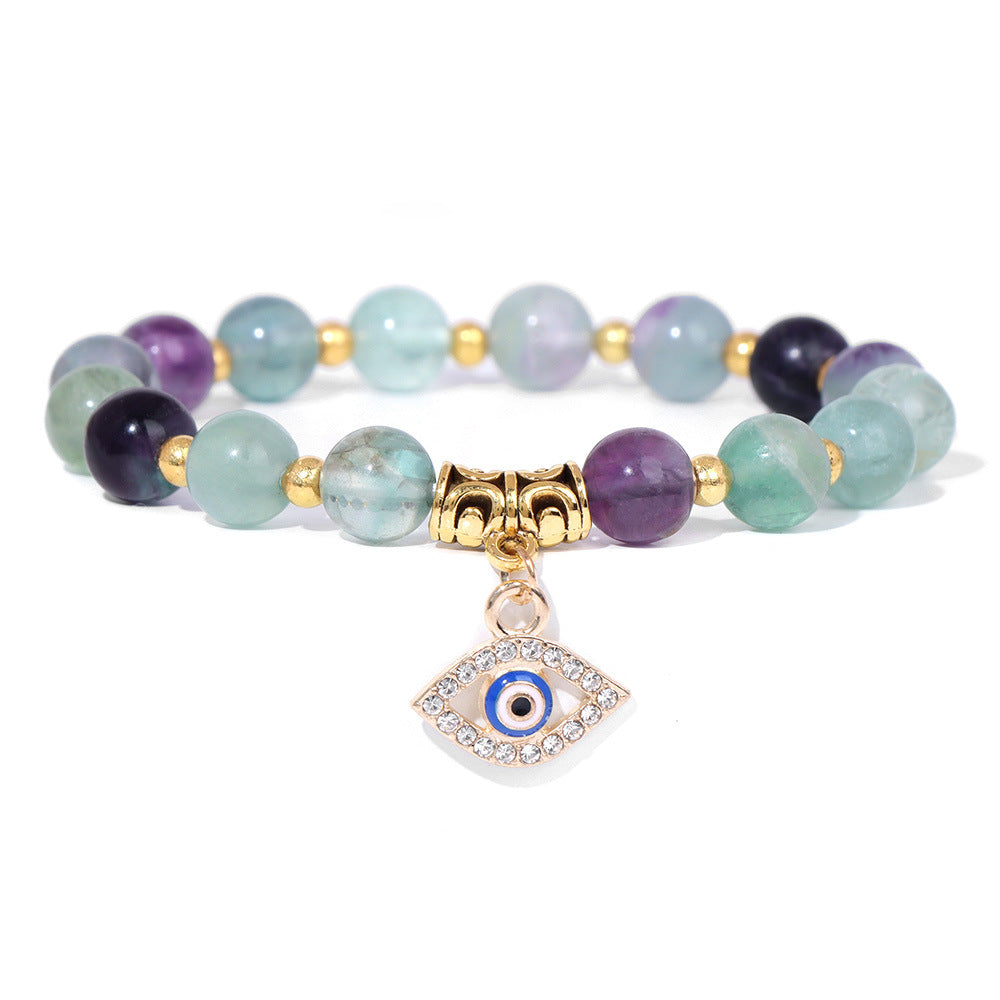 Women's & Men's Natural Stone Beads Female Devil's Eye Bracelets