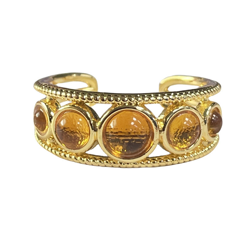 Women's Italian Chinese Style Mild Luxury Retro Rings