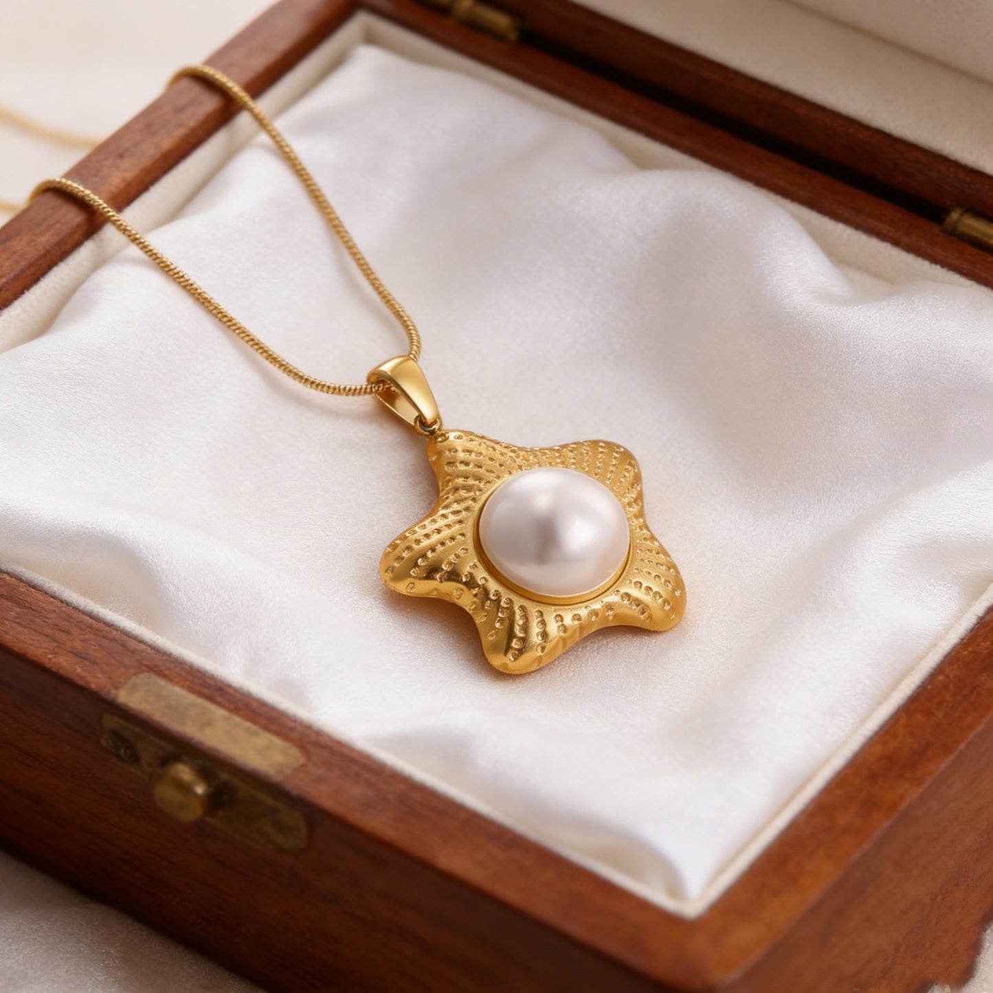 Unique Texture Simple Five-pointed Star Female Necklaces