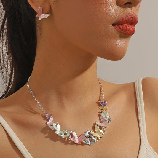 Women's Dance Colorful Suit Retro Style Asian Necklaces