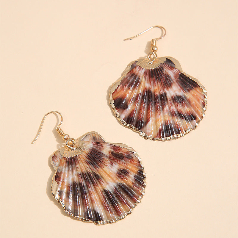 Women's Conch Shell Eardrops Personalized Beach Style Earrings