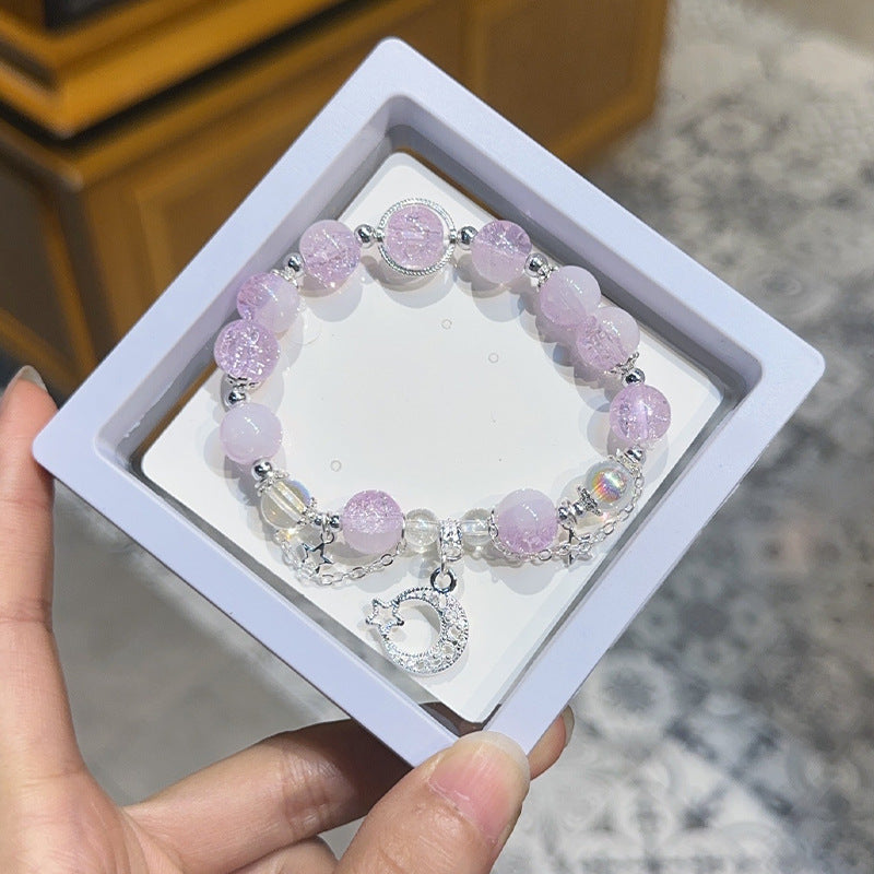 Hot Flower Gray Moonlight Artificial Crystal Bracelets