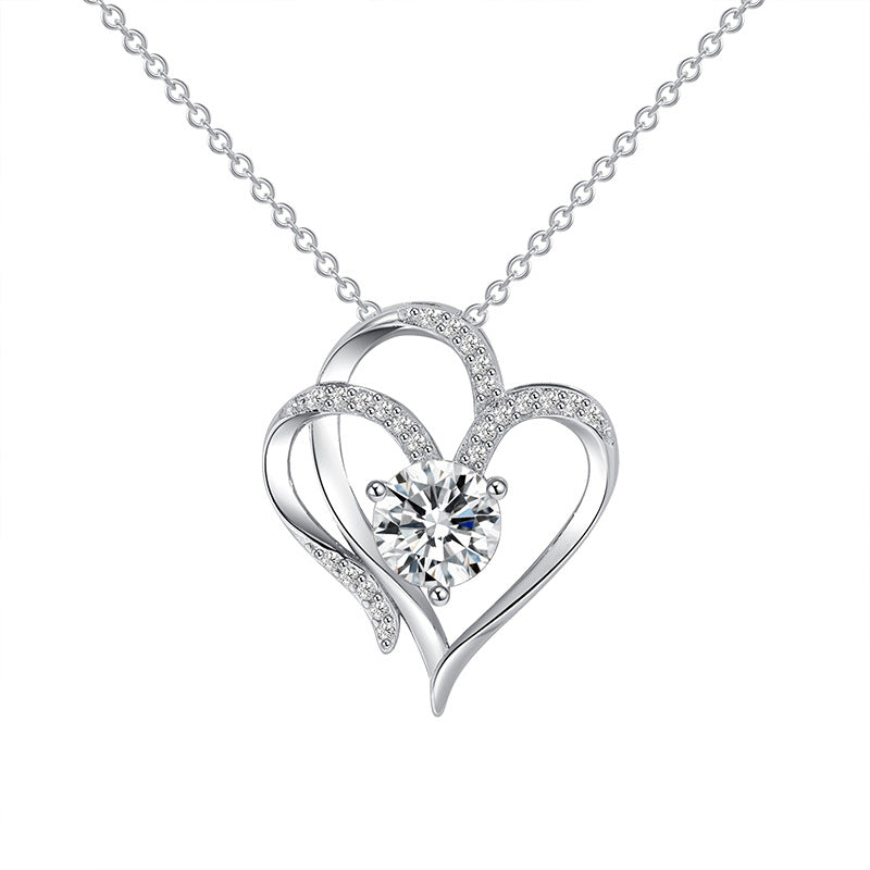 Women's Heart-to-heart Elegant Graceful High-grade Inlaid Zircon Necklaces