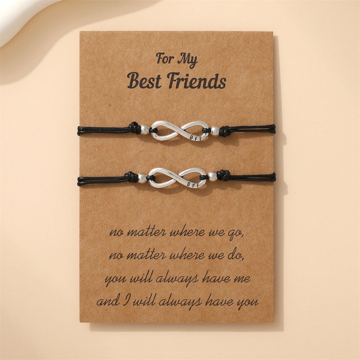 Infinite Symbol Friendship Carrying Strap Style Bracelets