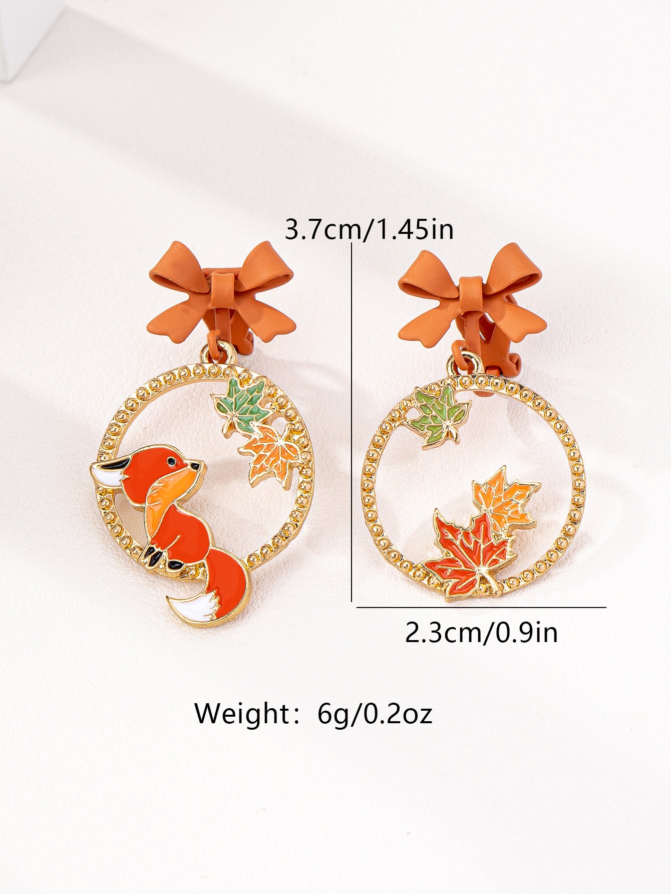 Princess On The Run Red Bow Stud Earrings