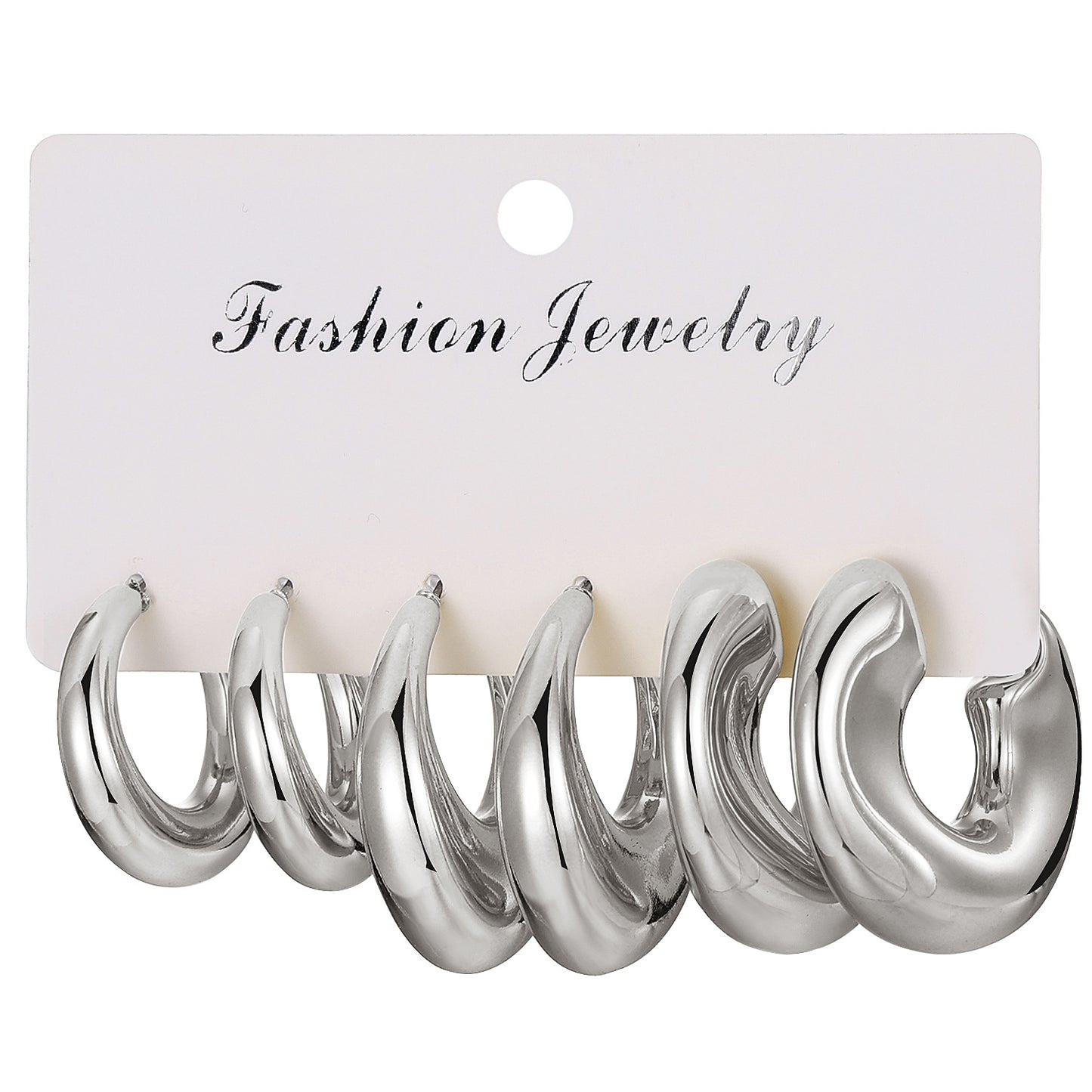 Creative Fashion Flattering Electroplated Shaped Twist Earrings
