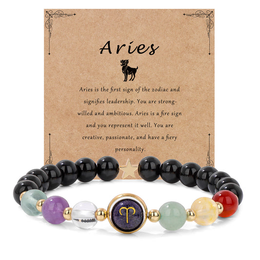 Constellation Beads Card Set Birthday Anniversary Bracelets