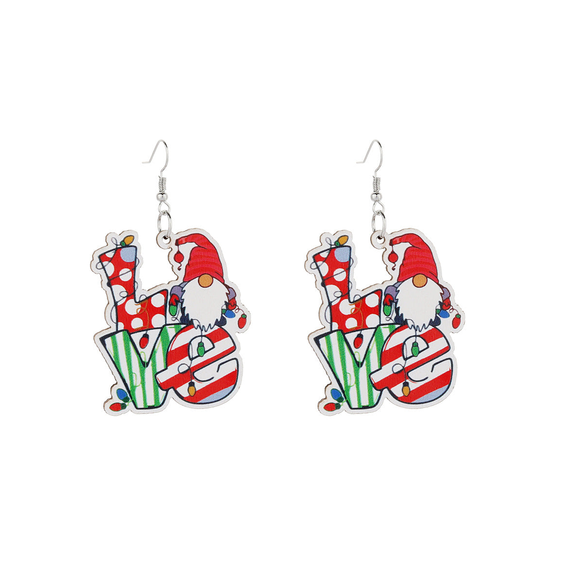 Cute Cartoon Acrylic Plate Christmas Holiday Earrings