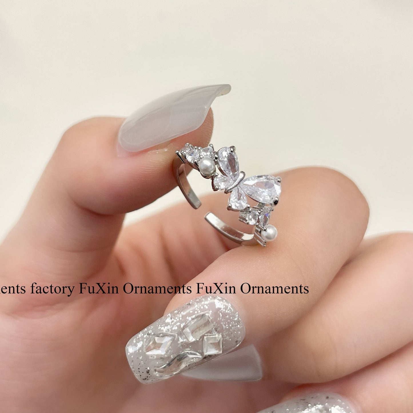 Open-end Female Design Delicate Super Shining Rings