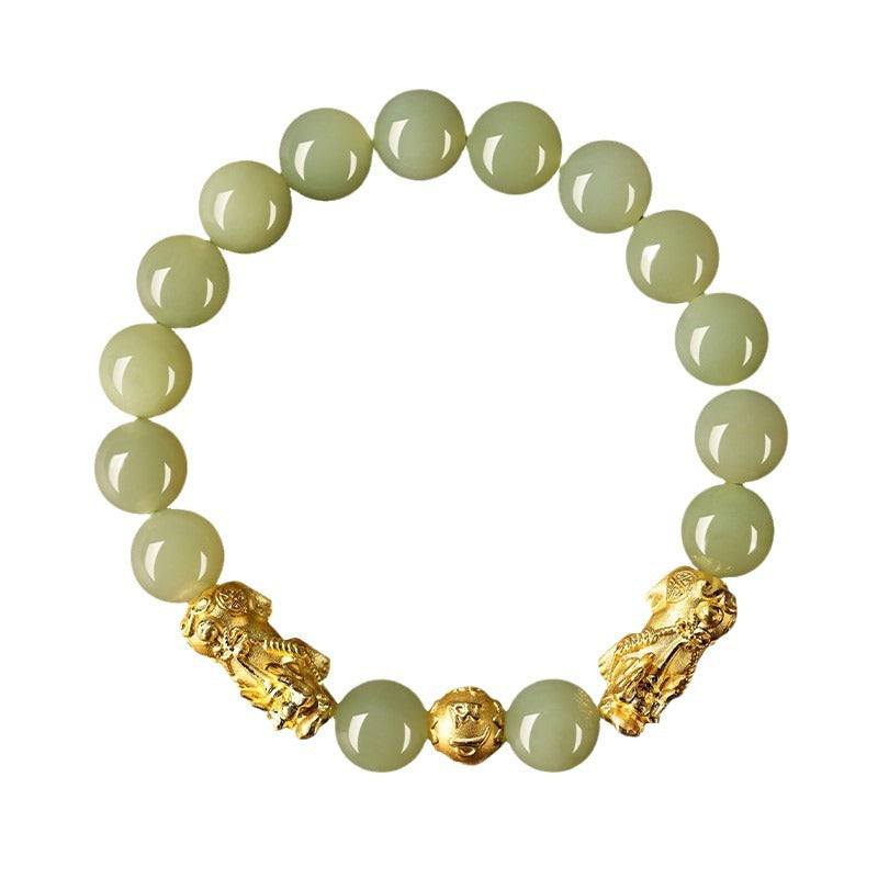 Broadcast Golden Pi Jade Couple Sunny Bracelets