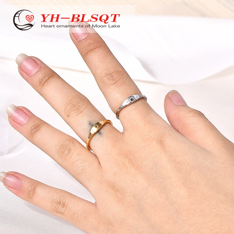 Women's Gold Design Stainless Steel Index Finger Rings