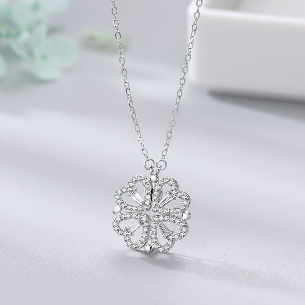 Women's Clover Can Split Simple Clavicle Necklaces