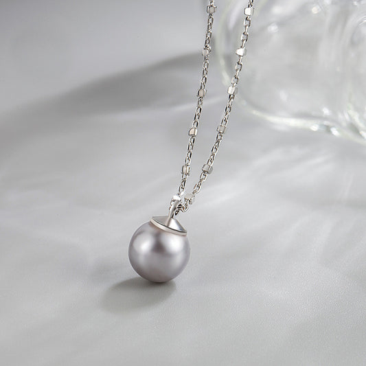 Women's Pearl Super Flash Square Chain Affordable Luxury Fashion Necklaces