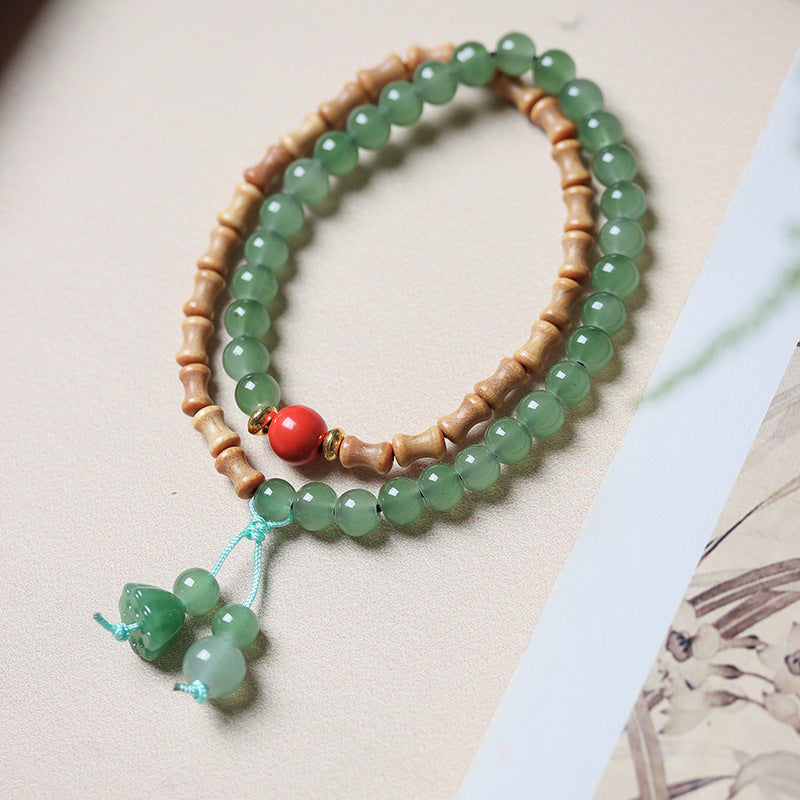 Circle Bamboo Beads Good Luck Postgraduate Bracelets