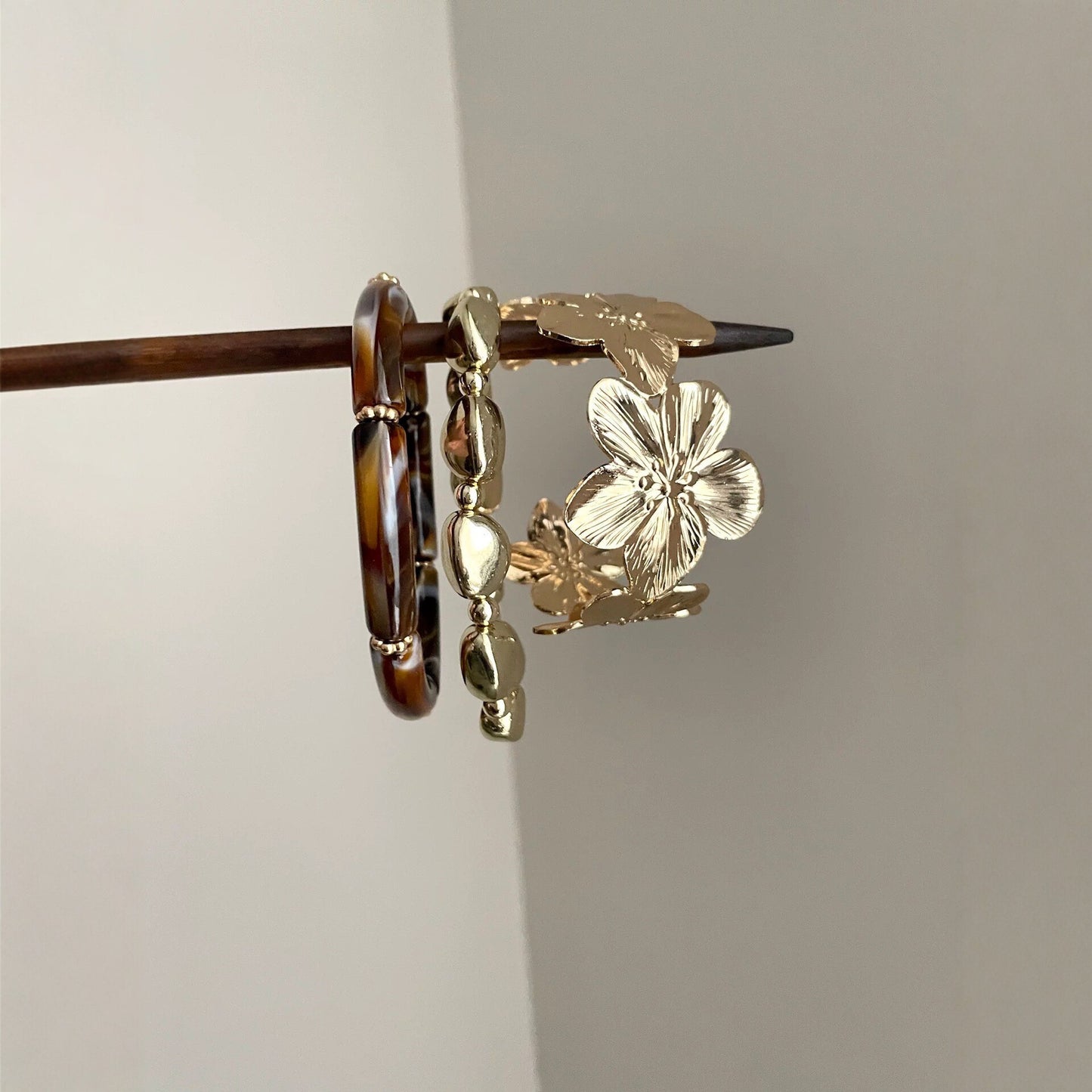 Women's Design Flowers Openings Light Luxury High-grade Temperament Wild Bracelets