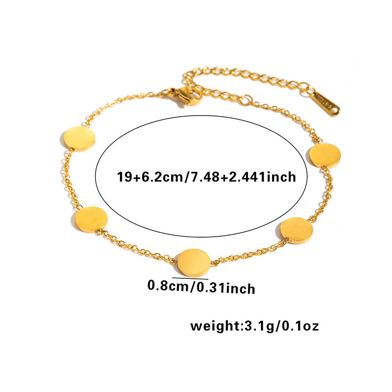 Style Fashionable Exquisite High Sense Geometric Ellipse Tassel Bracelets