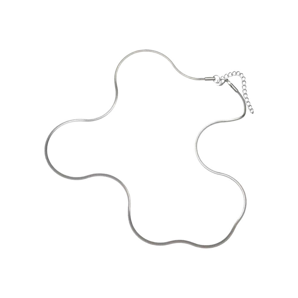 Women's Gold-plated Square Snake Bone Light Luxury Plain Necklaces