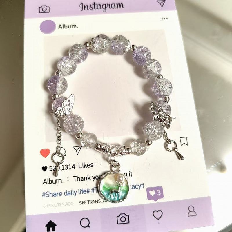 Moon Glazed Female Design Simple High Sense Versatile Bracelet
