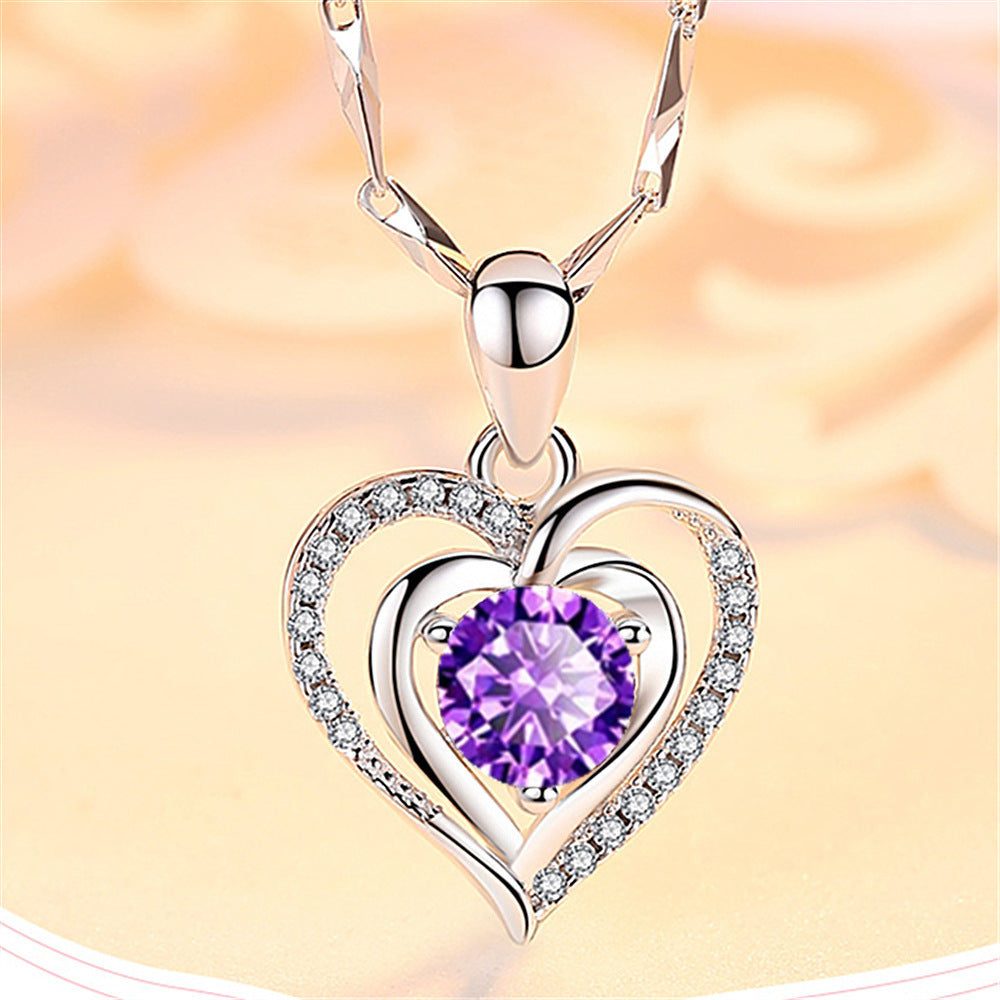 Style Romantic Courtesy Sweet Confession Meet Heart-shaped Creative Necklaces