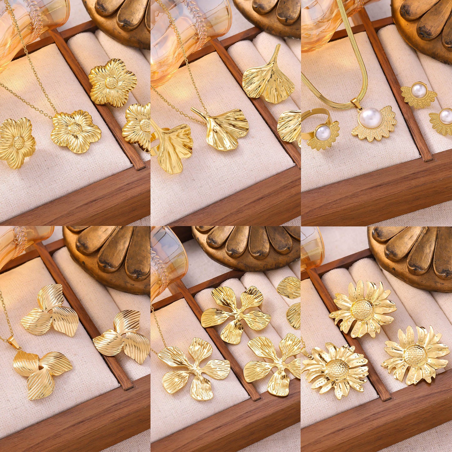 Women's French Stainless Steel Suite Light Luxury High-grade Jewelry Set