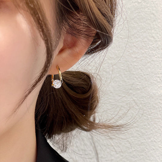 Women's Style Ear Clip Elegant Irregular High-grade Earrings