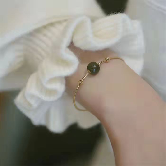 Natural Special Interest Light Luxury Gold French Retro Bracelets