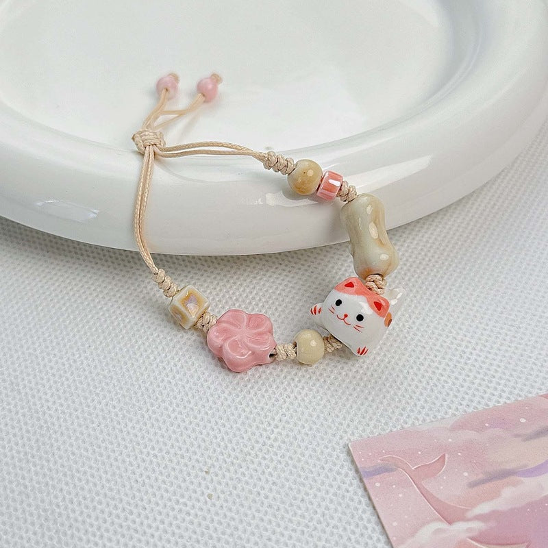Women's Ceramic Summer High-grade Girlfriends Mori Artistic Minimalist Popular Bracelets