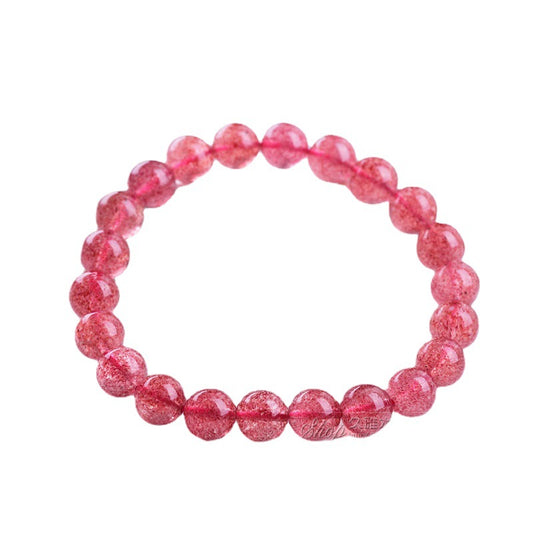 Icy Strawberry Quartz Handmade Ornament Pigeon Bracelets