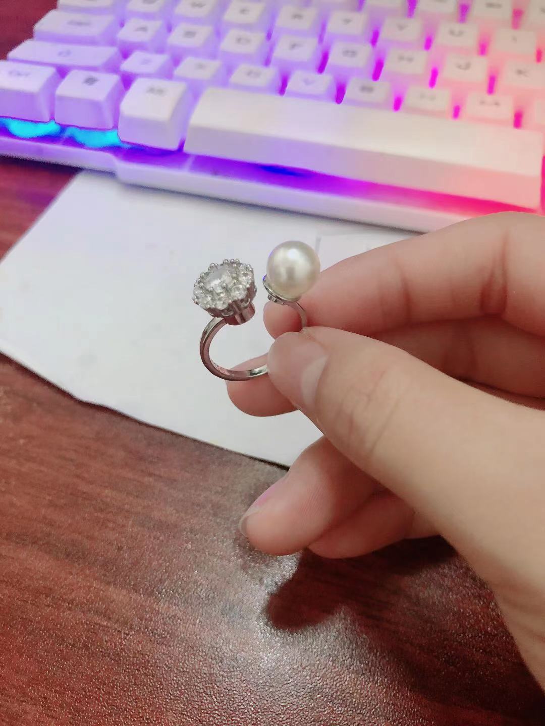 Light Luxury Minority Design High Texture Rings