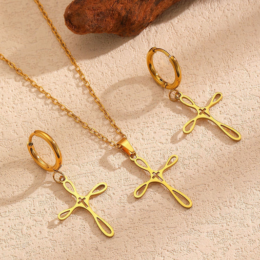 Women's Cross Stainless Steel Clavicle Chain Exquisite Simple Personalized Necklaces