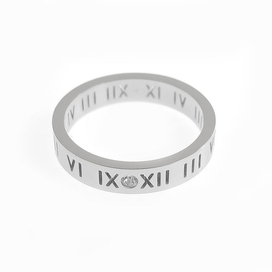 Men's Steel Retro Simple Titanium Corrosion Does Rings
