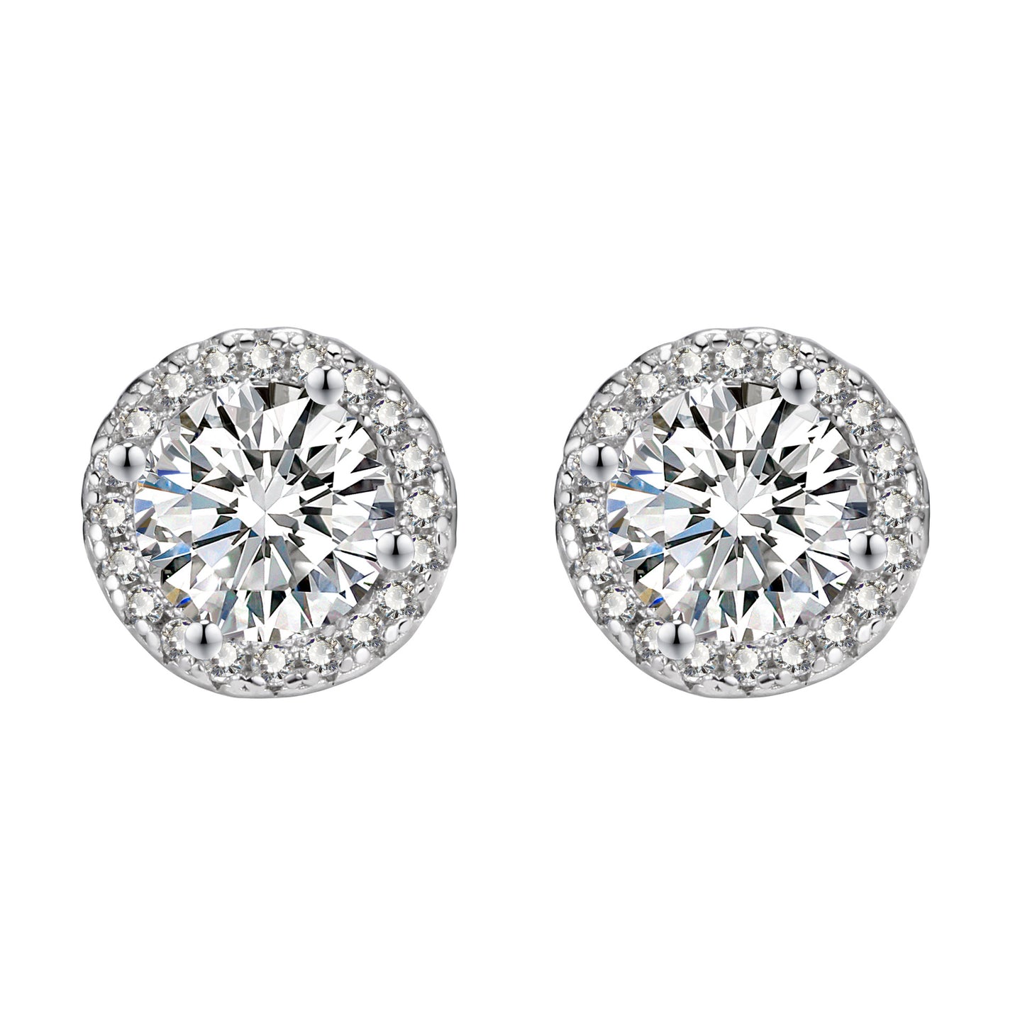 Women's Round Zircon For Trendy Light Luxury Earrings