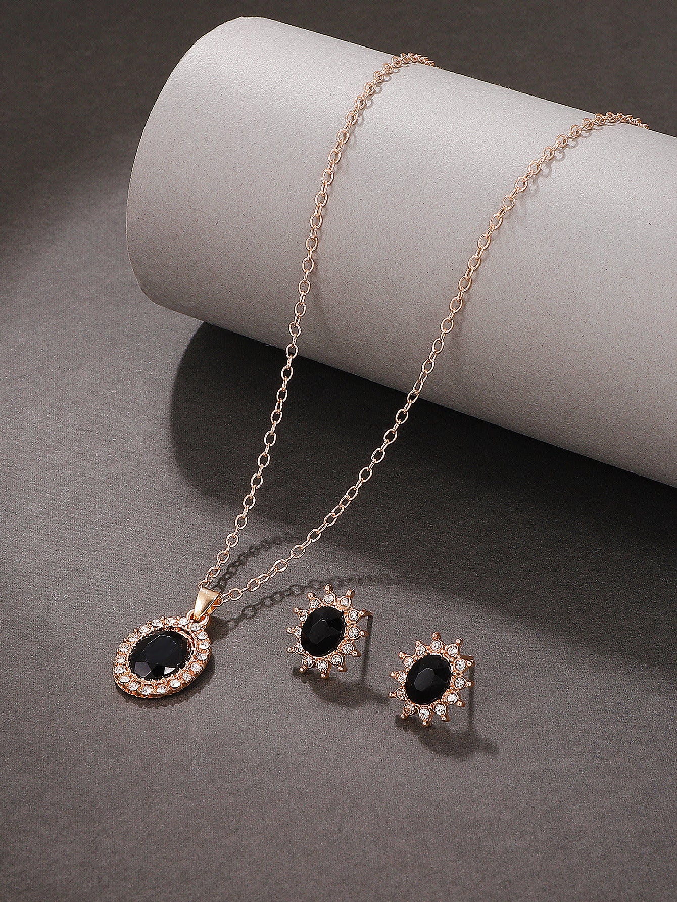 Temperament Water Drop Geometric Ear Personality Jewelry Set