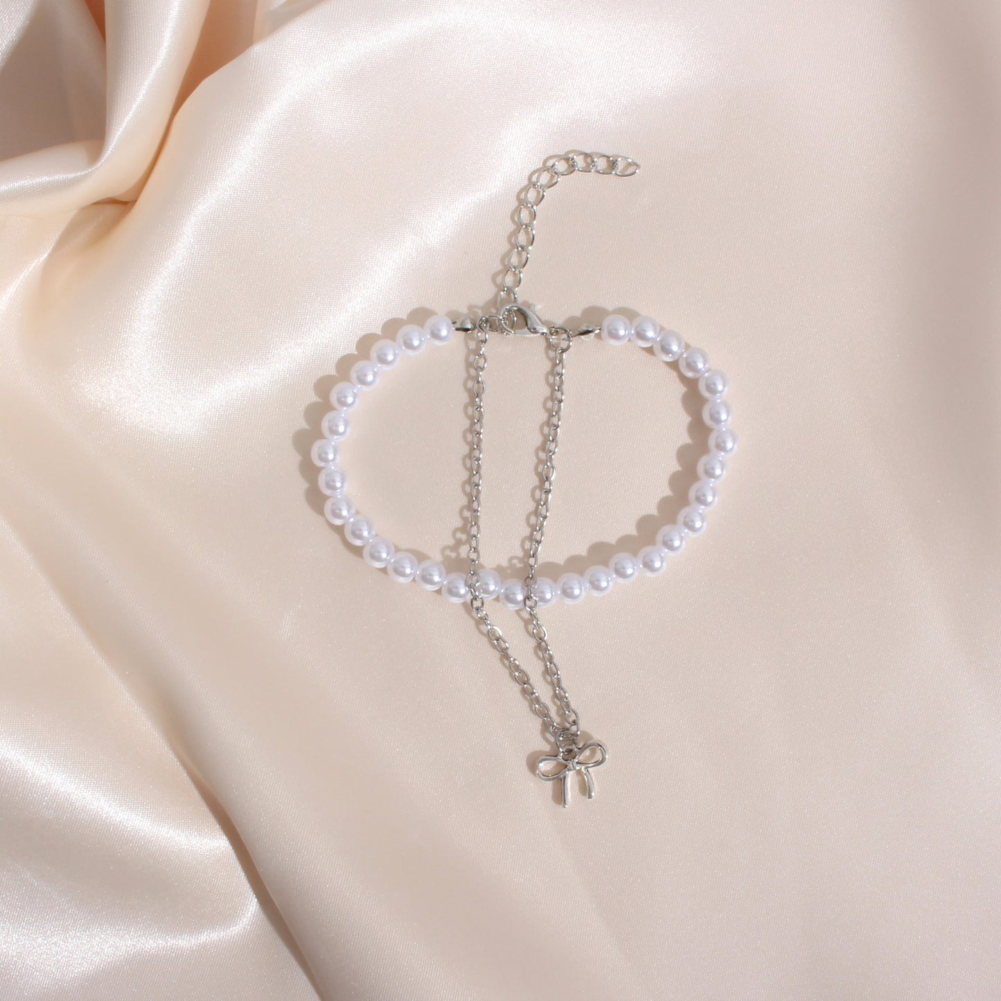 Women's Style Bow Pearl Light Luxury Minority Exquisite High Bracelet