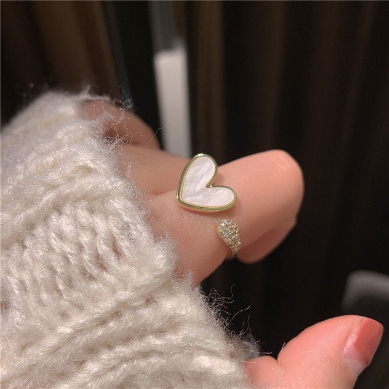 Simple Elegant Leaf Fashionable Open Adjustable Rings