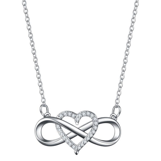 Infinite Love Heart-shaped Mobius High-grade Clavicle Pendants