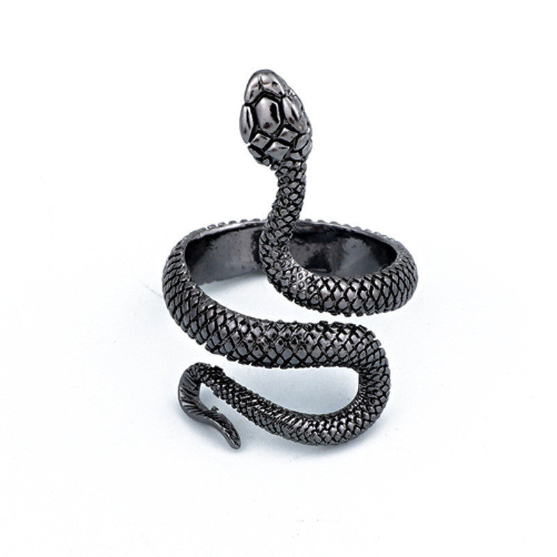 Personalized Exaggerated Snake Retro Punk Hip Ring