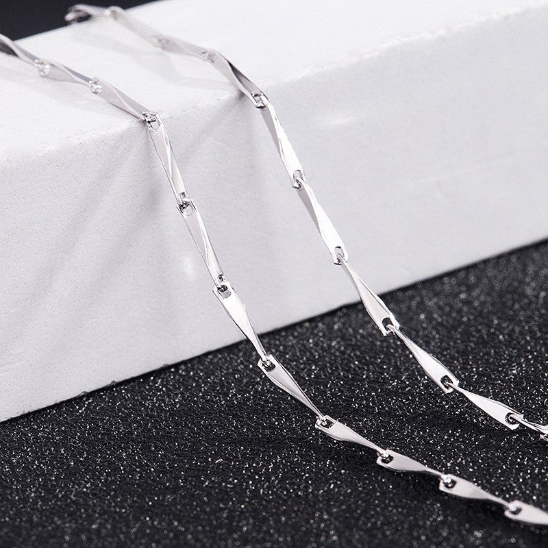 Sier Arrow Heart Melon Seeds Sterling Necklace