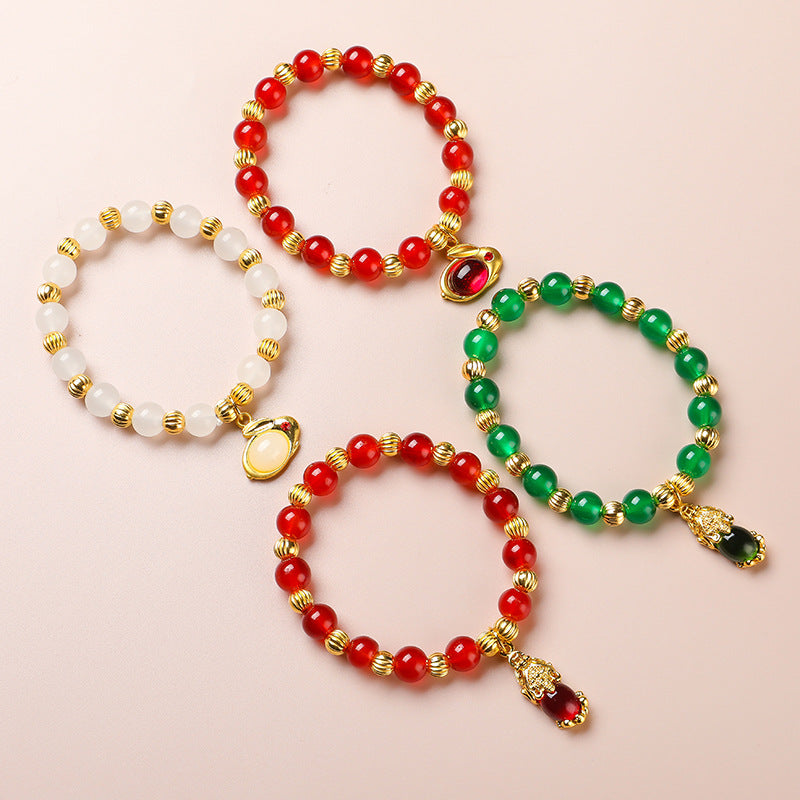 Hare Chic Style Life Crystal Online Bracelets