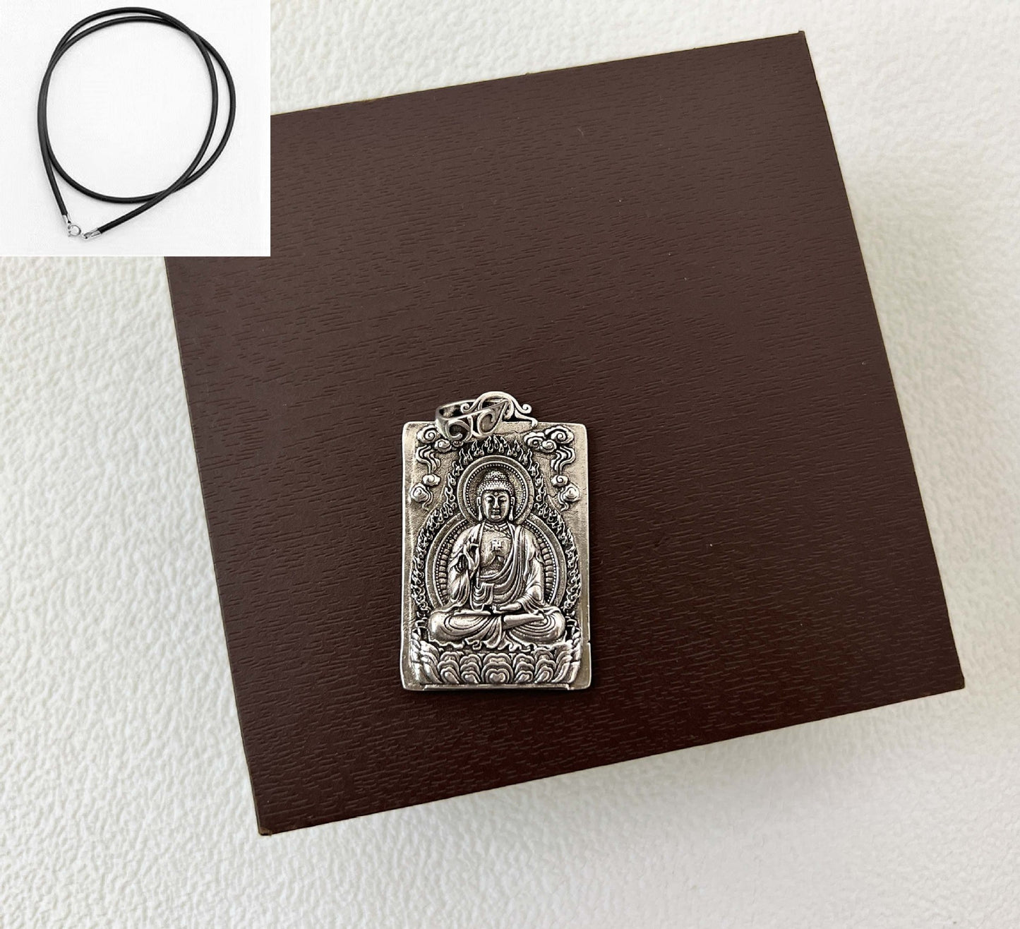 Sterling Sier Buddha Bodhisattva Male Zodiac Necklaces