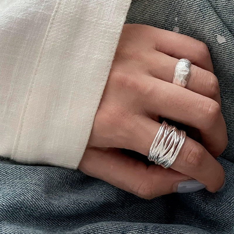 Cord For Braiding Female Geometric Simple Stylish Personality Rings