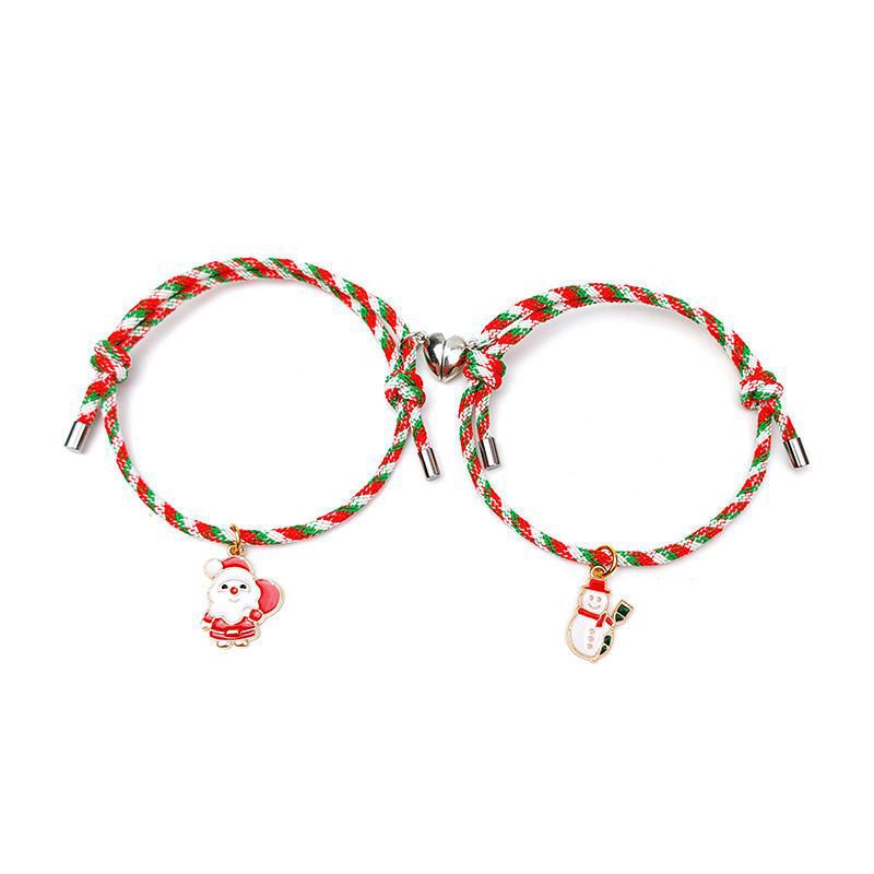 Christmas Gift Cartoon Eve Girlfriends Couple Bracelets