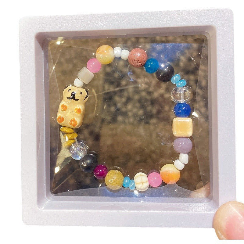 Chinese Ceramic Gift Box Beaded Night Bracelets