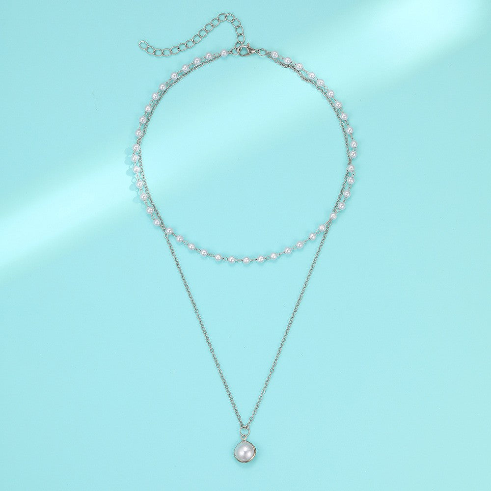 Women's Fashion Pearl Chain Light Luxury Temperament Pendants