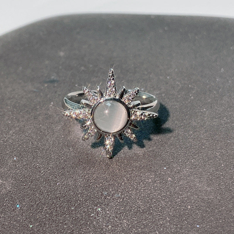 High Sense Niche Design Cold Wind Cross Rings