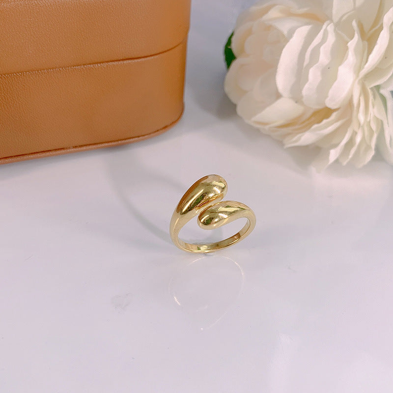 Titanium Steel Design Cold Style Stainless Female Temperament Rings