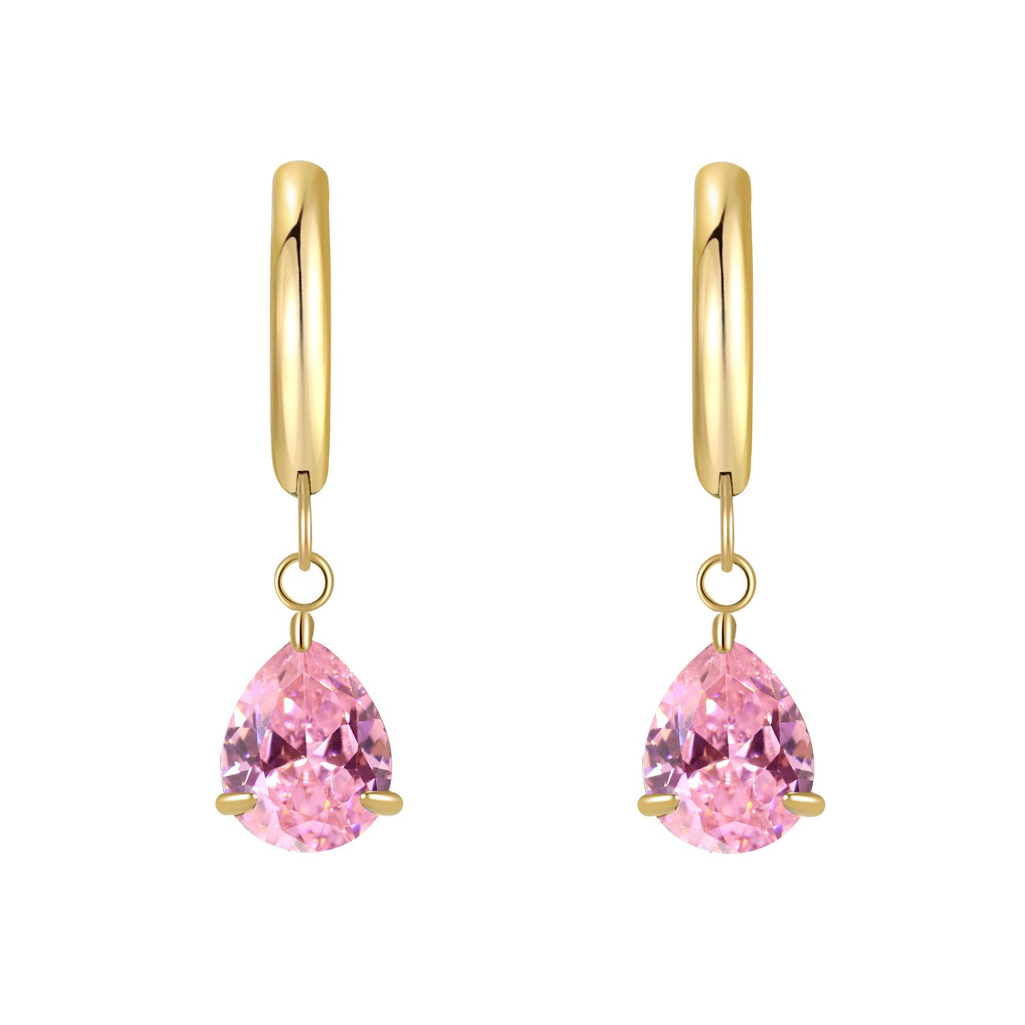 Titanium Steel Zircon Coil Small Ear Earrings