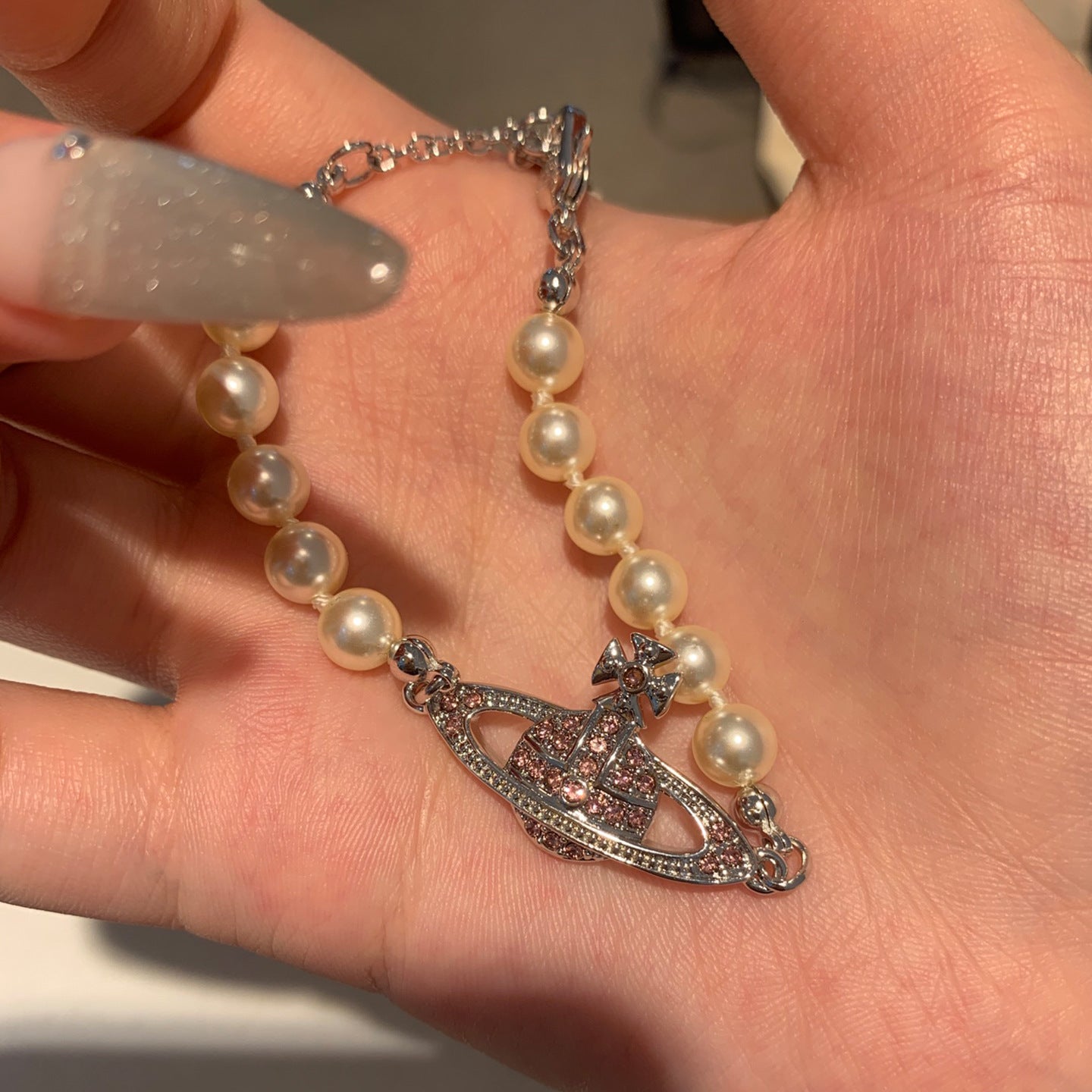 Mother Of The West Classic Saturn Pearl Necklaces